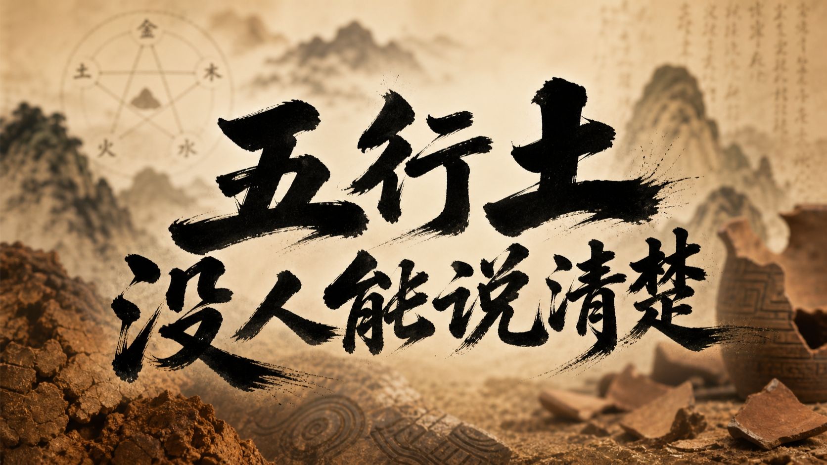 五行土到底是啥？我试试一口气讲透火生土