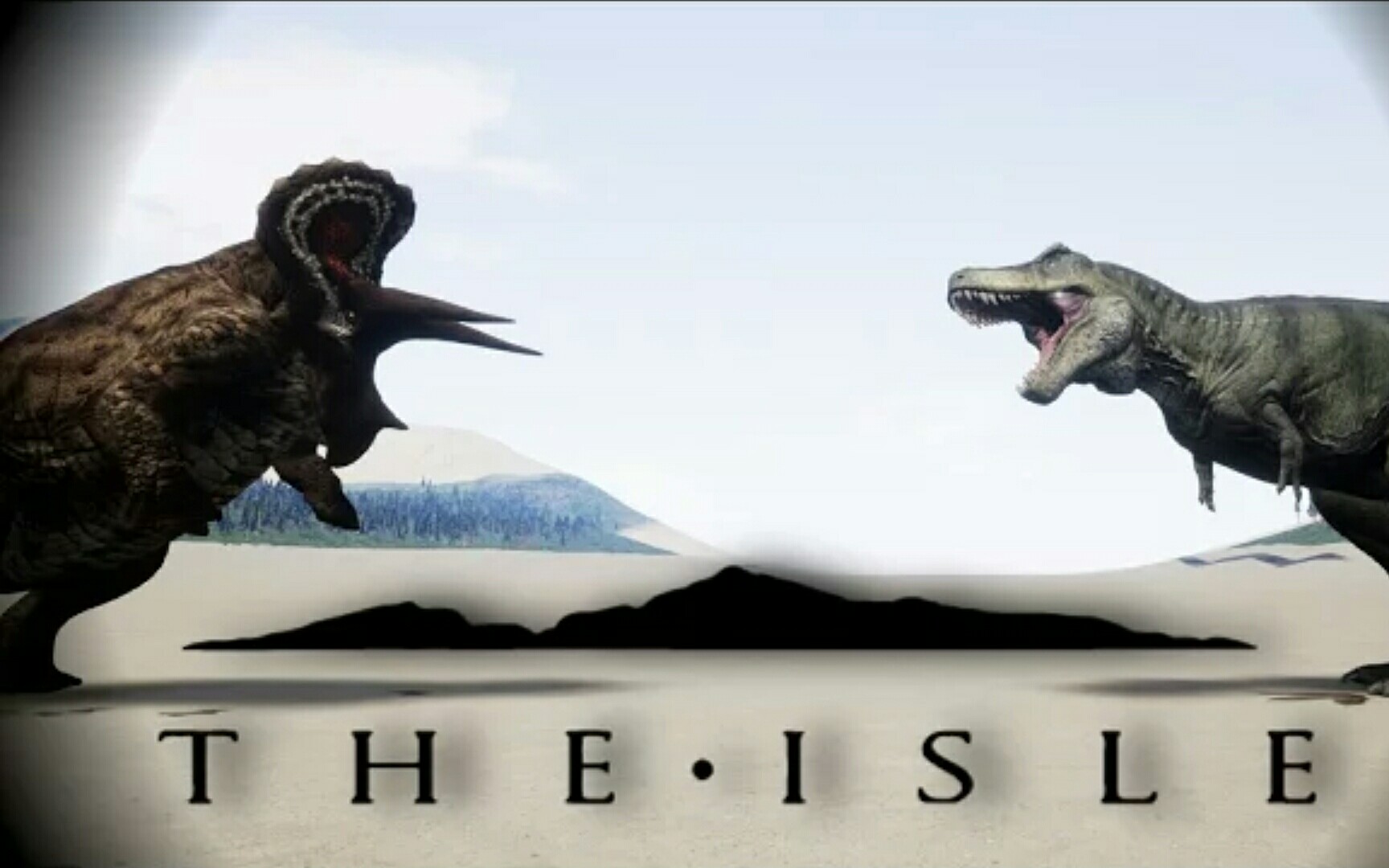 theisle当年的暴龙vs三角龙