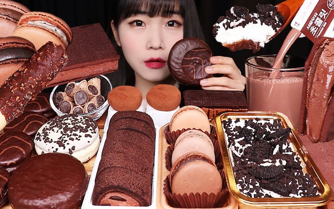 发现便利店里的各种巧克力甜点【haeeon】【haeeoneats】