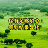 保有足够耐心 等到结果显化