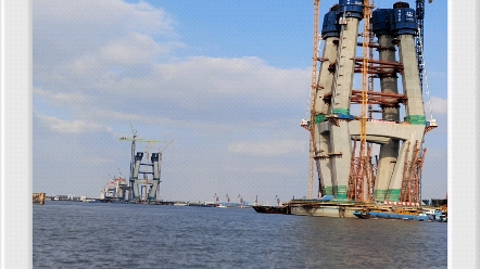 世界之最:在建常泰跨度最大的斜拉桥一一常泰长江大桥