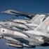 波兰空军F-16伴飞美军B-1B轰炸机