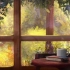 阳光窗户绘画-自然和鸟的声音氛围白噪音