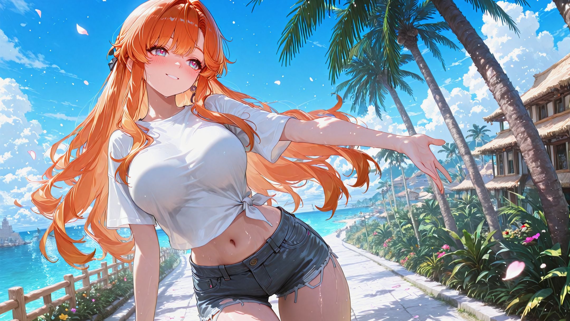 鸣潮 西格莉卡海边小镇超美写真动画手机电脑泳装壁纸