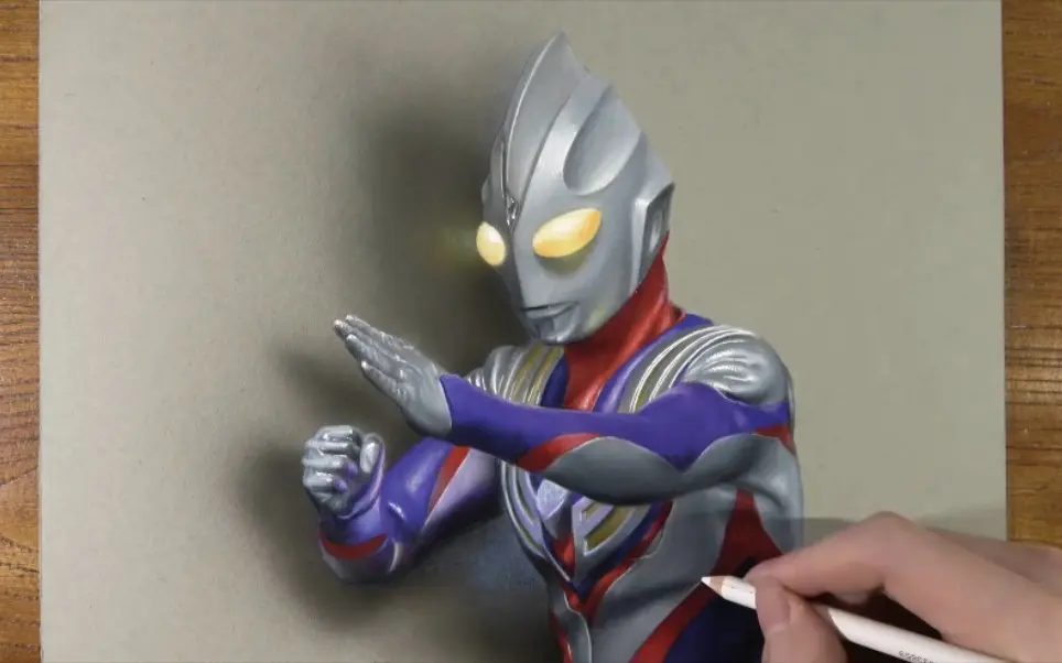 童年回忆，画个迪迦奥特曼