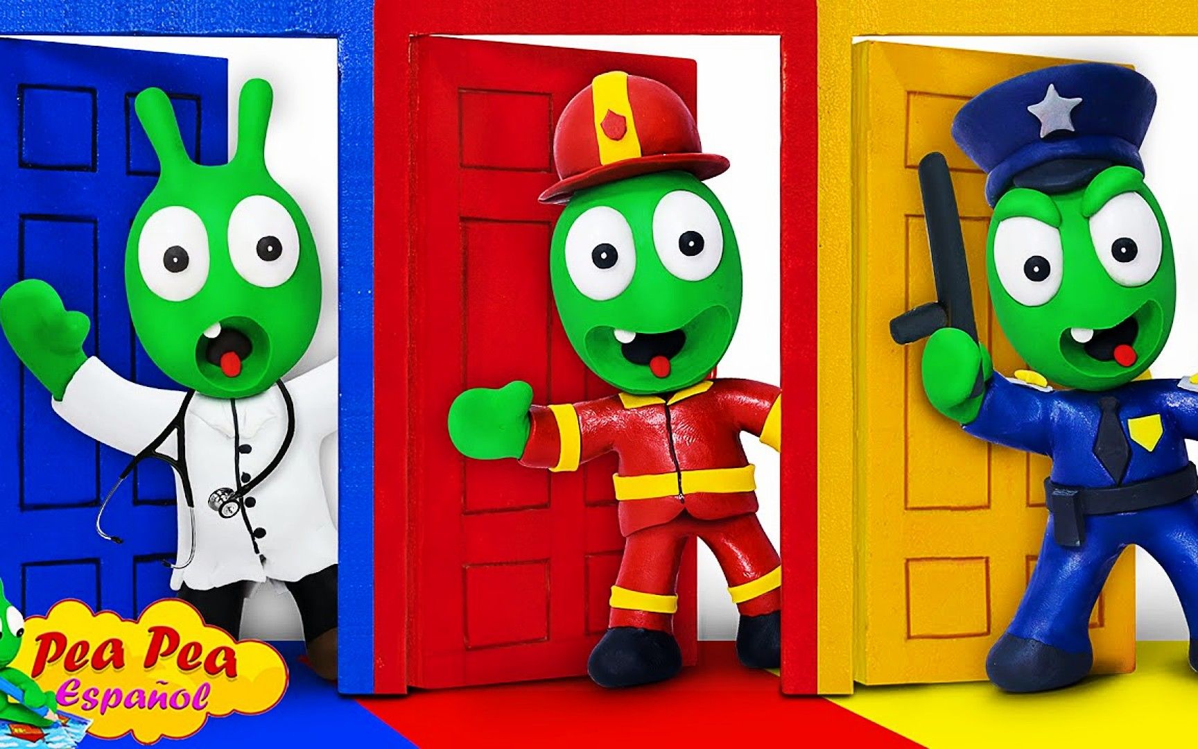 搞笑定格动画：神秘之门大挑战，医生VS消防员VS警察，爱哪个职业