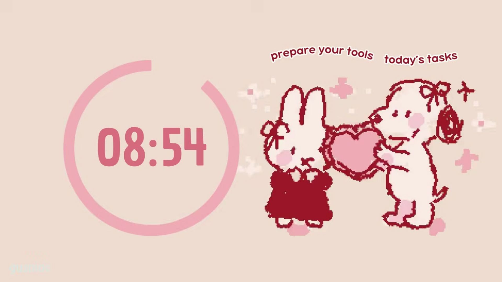 ADHD自习室｜丘比特史努比番茄钟 30⧸10 ×4💘🎧专注陪伴/沉浸式/壁炉/图书馆｜Study with me