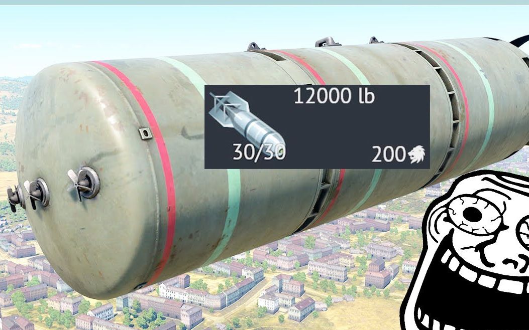 12,000 磅游戏中最大的炸弹💣💣💣 疯狂轰炸