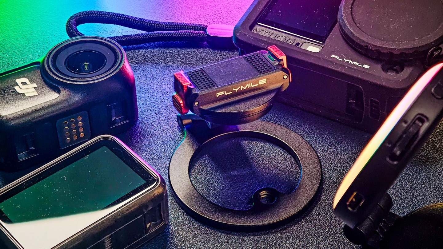 发挥你的想象力 Flymile 适用于 Action 6 的双向快拆磁吸支架