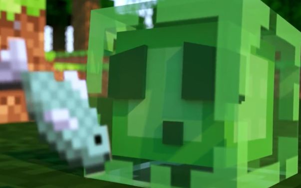 【minecraft】动画短片:饥饿的史莱姆 hungry slime