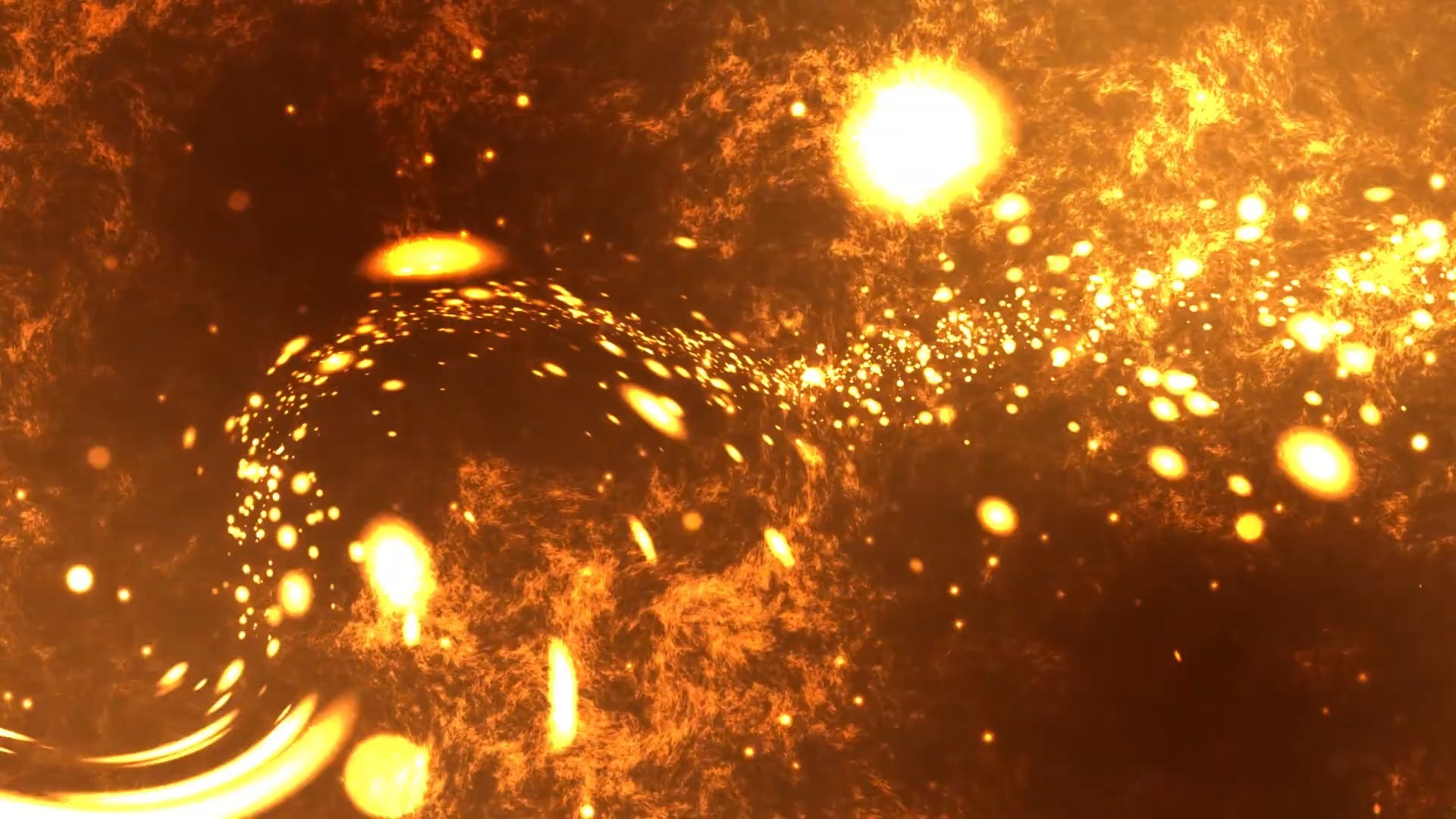 【舞台背景】1-流光四溢金色系列动态循环视频背景❤️ 浪漫梦幻舞蹈晚会年会循环动画