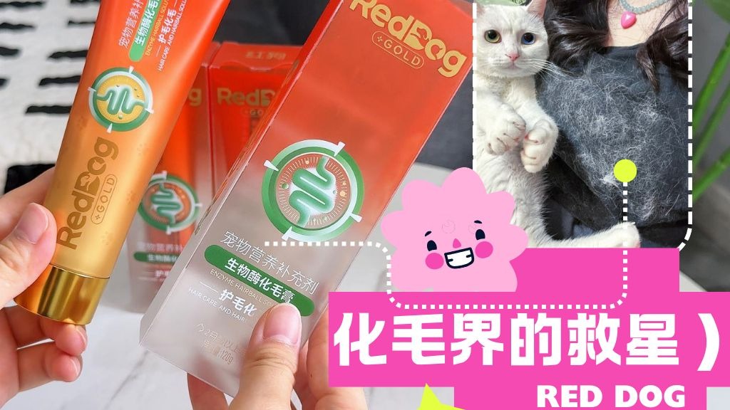 养猫一定要排毛！换毛季到了，红狗金标化毛膏还不赶紧给主子安排上！