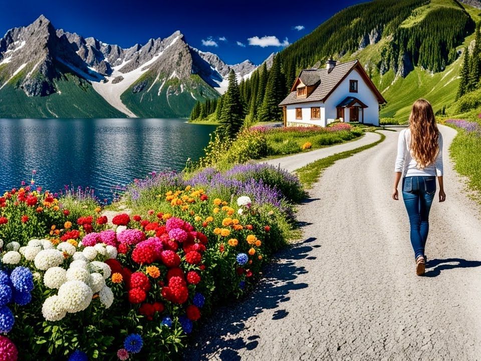 在路上，瑞士乡村放松之旅，欣赏瑞士各个地方的乡村风景！
