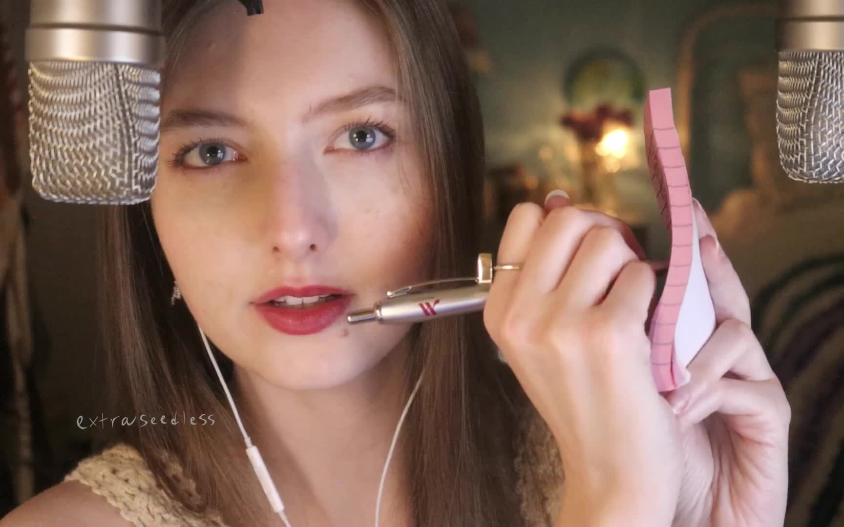 【extraseedless】ASMR助眠，听不见的耳语和书写声音 ️ 耳边细语-睡不醒的斯檬-睡不醒的斯檬-哔哩哔哩视频