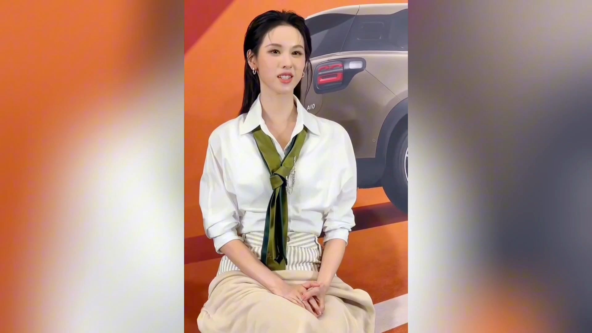 【陈都灵】嘟嘟亮相领跑A10发布会，太美了