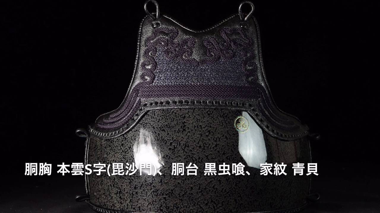 剣道具胴~本雲S字(毘沙門)+黒虫喰塗+青貝家紋~-哔哩哔哩