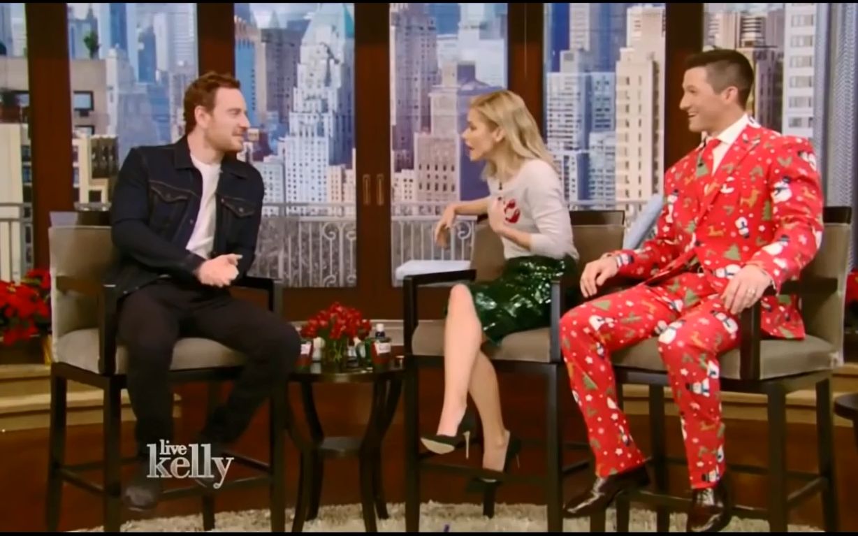 【法鲨】michael fassbender interview - live with kelly tv show