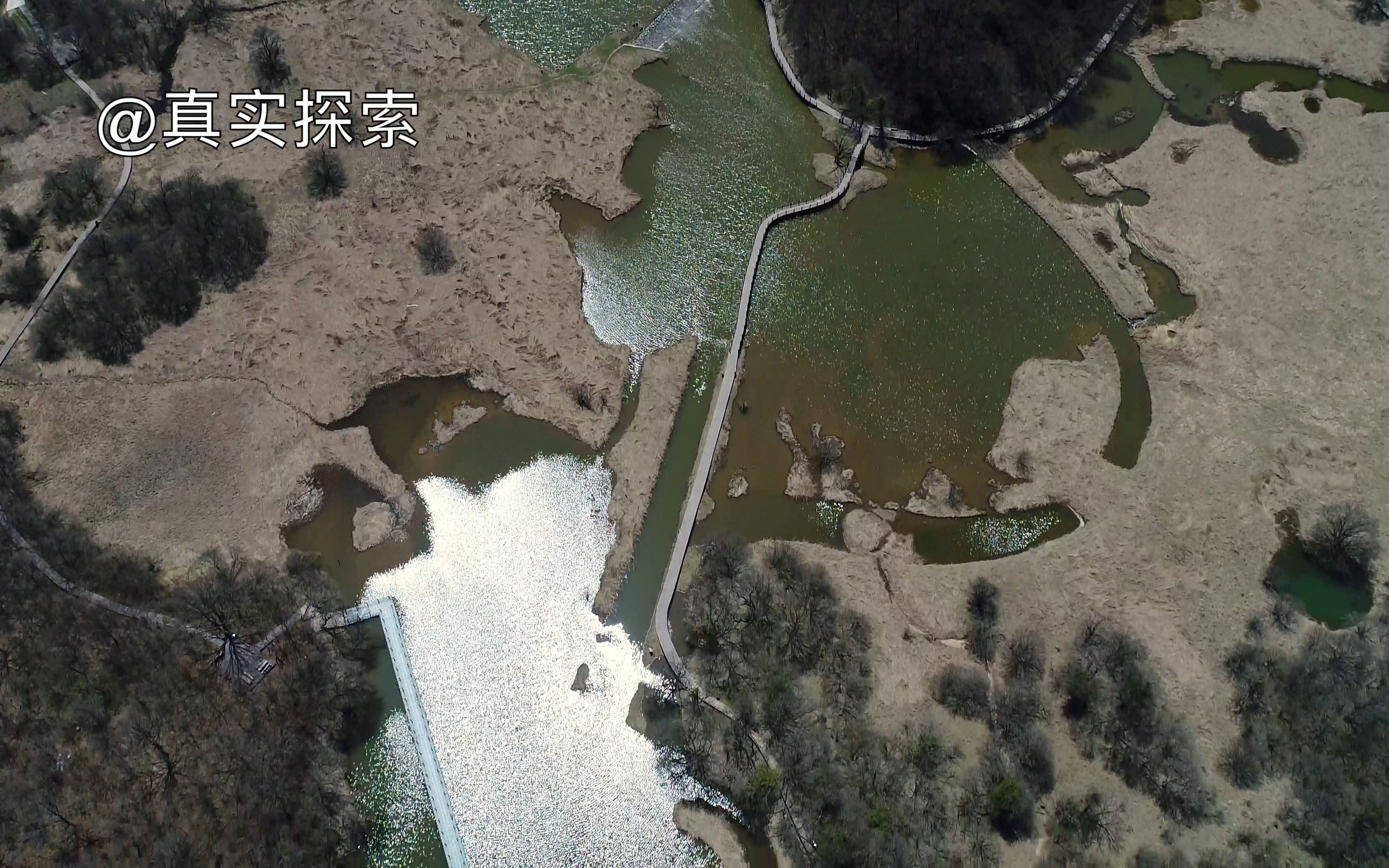 航拍汉江39： 神农架大九湖落水孔出山成堵河源五龙飞瀑 湖北十堰竹山