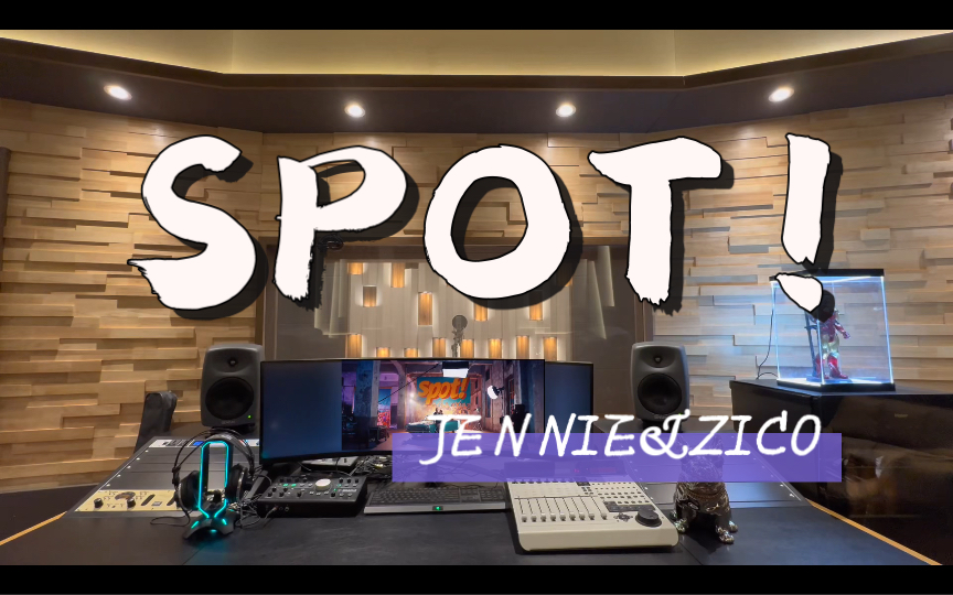 在百万录音棚听 JENNIE&ZICO合作新曲《SPOT！（feat.JENNIE》