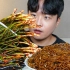 【4K 中文字幕】寒酸哥：小葱泡菜上线！配上葱油炸酱方便面 美美的一餐吃播