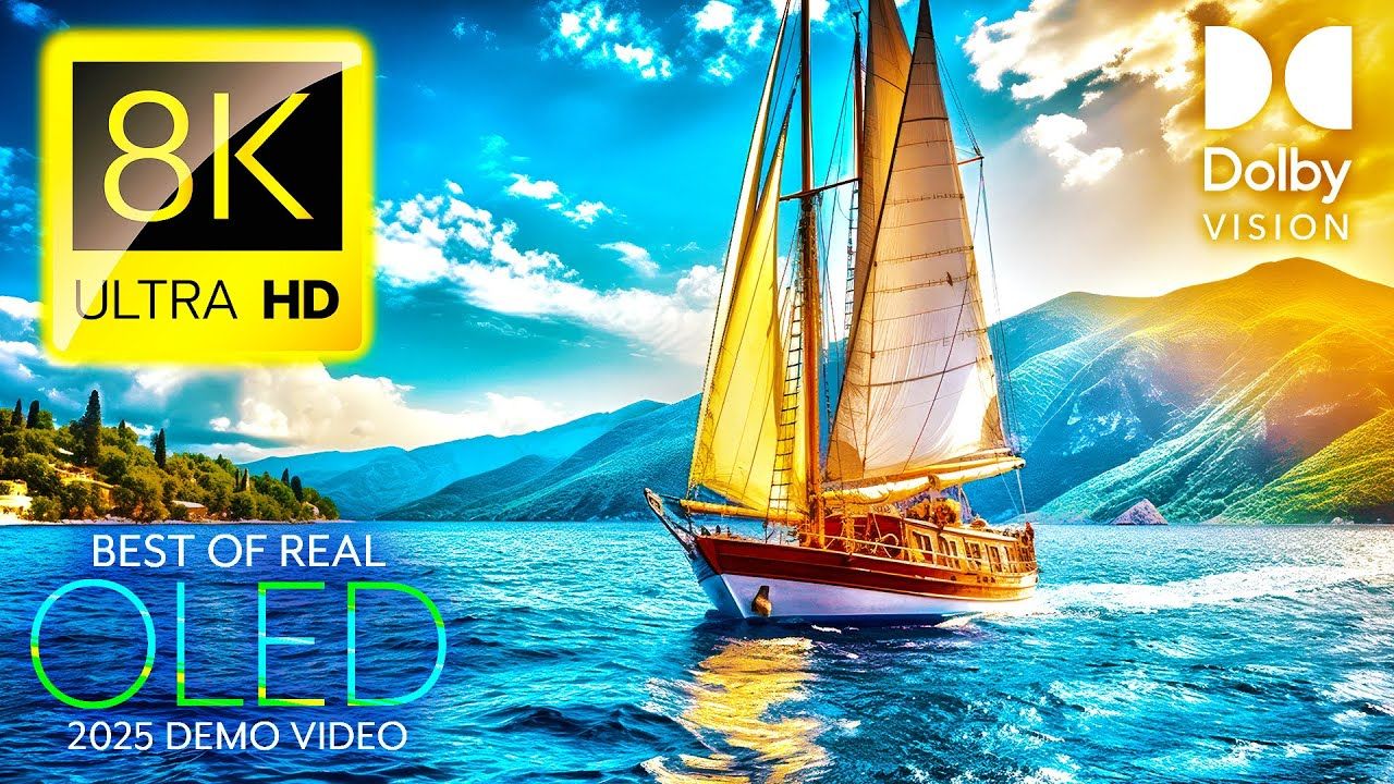 【8K HDR】令人惊叹的地方🌍 最佳杜比视界8K HDR 60fps _ 8K平静周期|极致画质|杜比视界|电视屏幕测试|手机屏幕测试 |