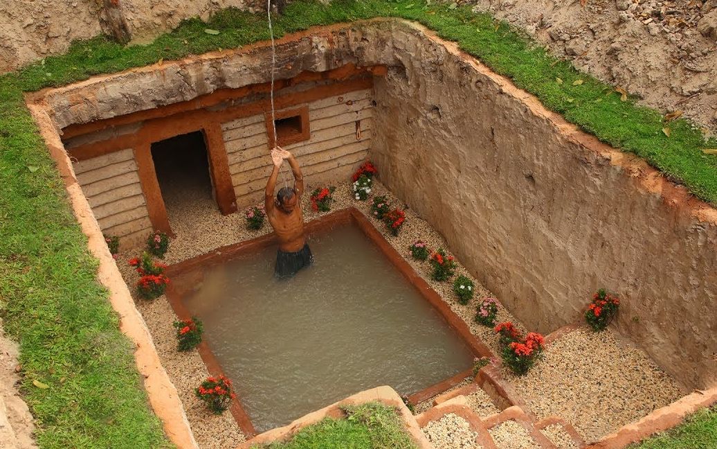 闲者无敌之挖掘建造最令人敬畏的地下房屋和地下游泳池