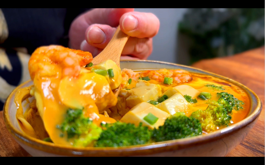 今日减脂菜单——豆腐虾仁蒸蛋，超嫩滑！超好吃！超简单！