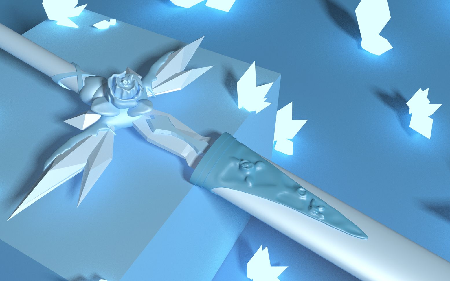 补档3d刀剑神域uw篇蓝蔷薇之剑制作过程