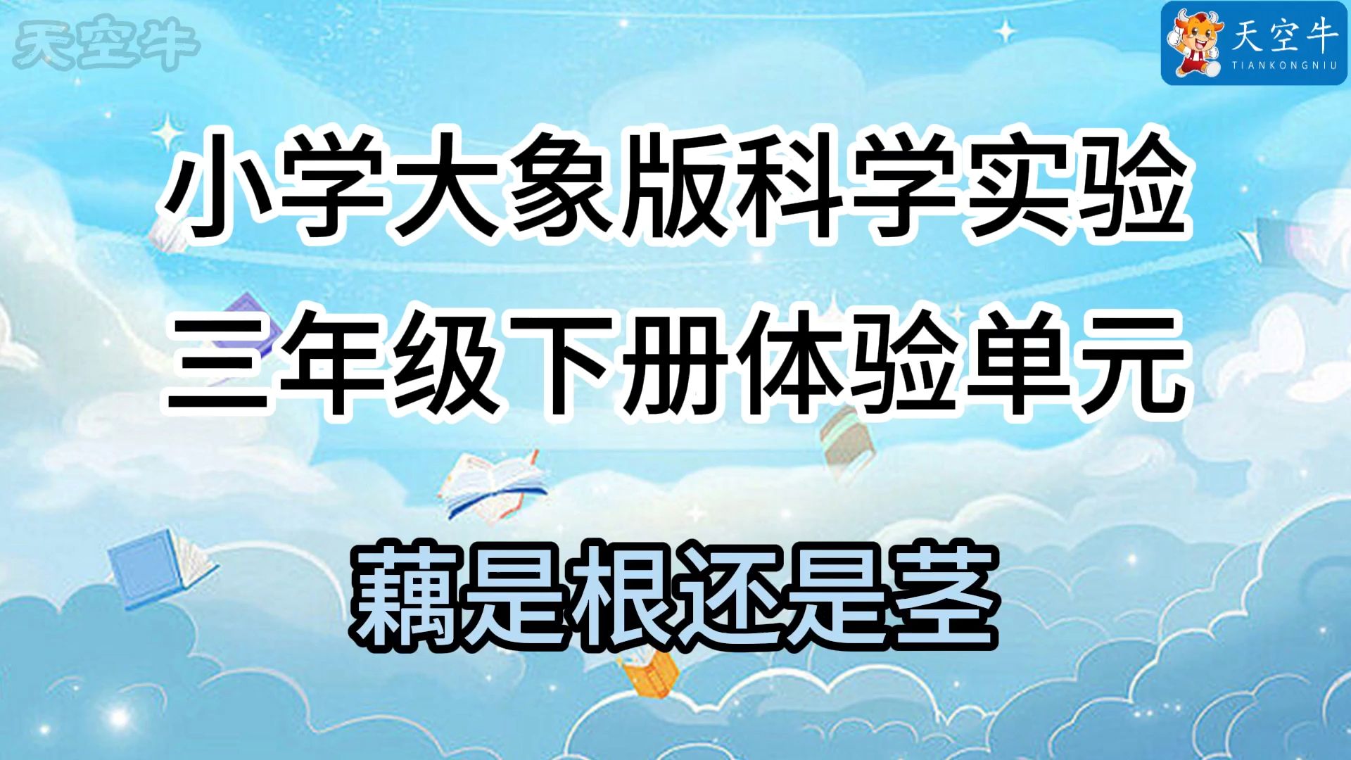 大3下 最新版 1.0小学（大象版）科学实验 三年级下册 大象版体验单元 藕是根还是茎
