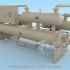 满液式螺杆冷水机组三维动画-工业三维动画制作公司