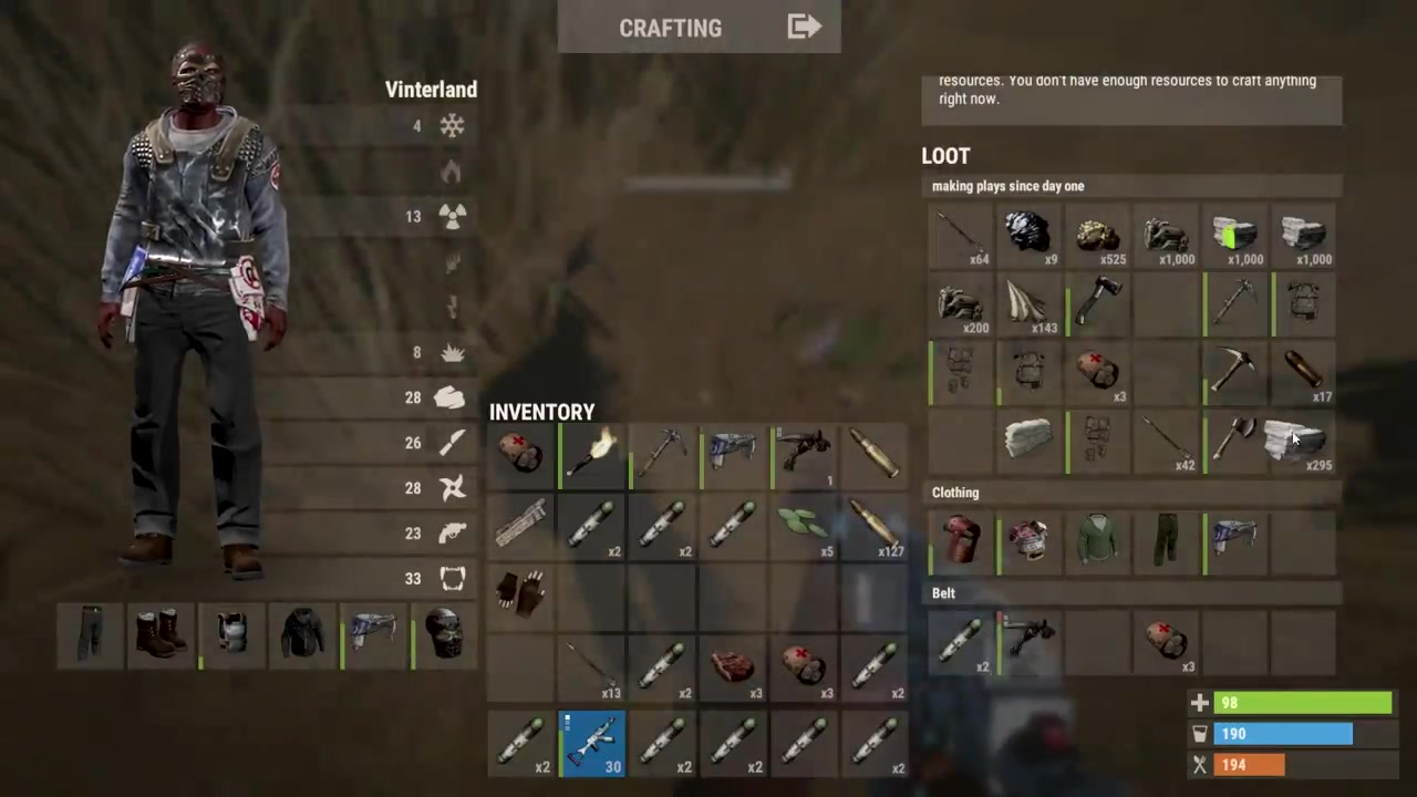 raided,ragged ser winter-the chopper raided our base! (rust)