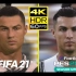 【4K60帧】FIFA 21 vs PES 2021 PS4 Pro 4K画质对比