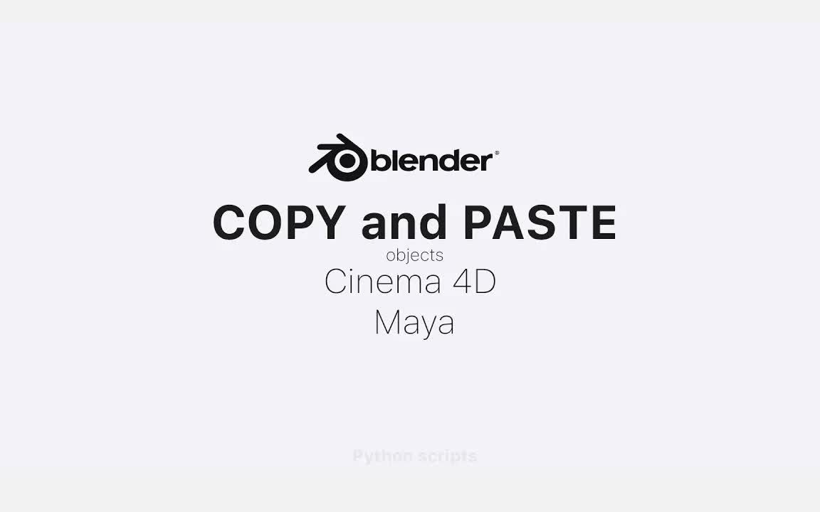 C4D,Blender,Maya三个软件模型互导插件安装使用教学（保姆式教学，细到你嫌烦）