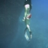 自由潜水：女孩-25M水晶海趣味潜水???