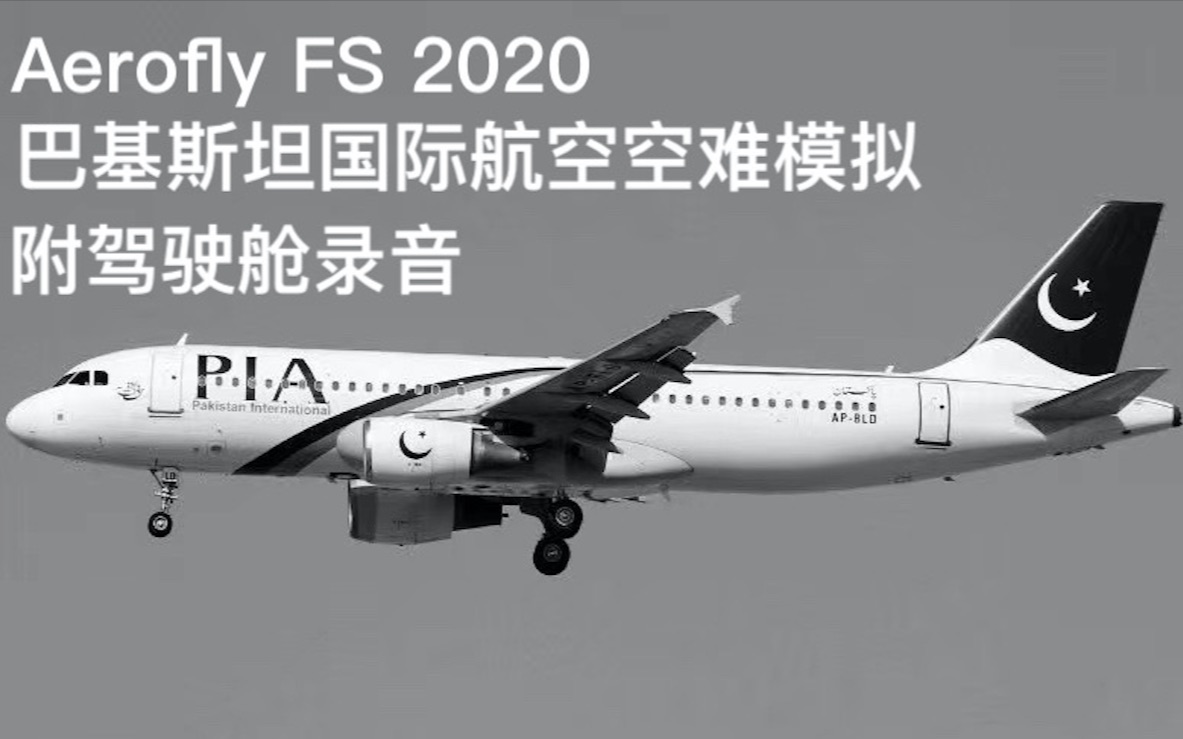 【Aerofly】巴基斯坦航空坠毁模拟 附驾驶舱语音哔哩哔哩 (゜゜)つロ 干杯~bilibili