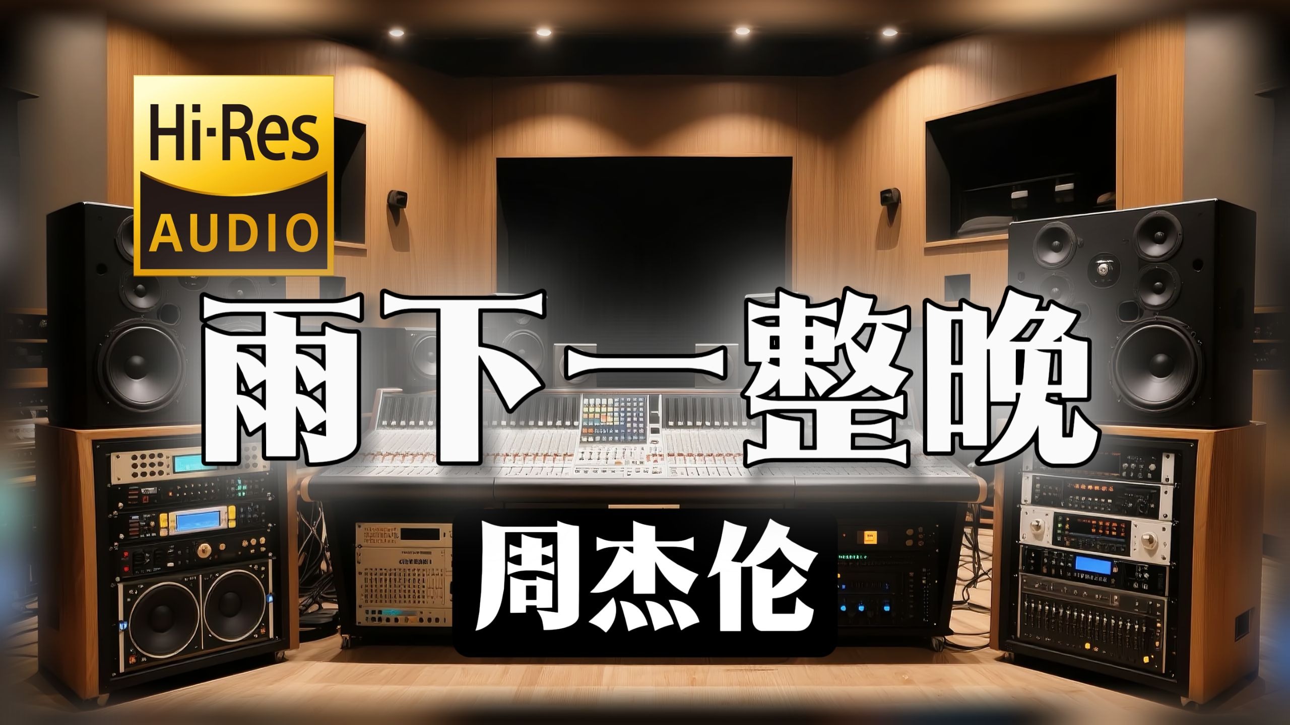 【𝐇𝐢-𝐑𝐞𝐬无损音质】｜《雨下一整晚》- 周杰伦 -‘原来我从未习惯 你已不在我身旁’