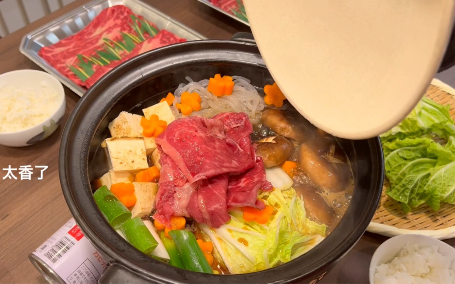 日本主妇晚餐vlog｜来一份治愈的和牛寿喜烧吧