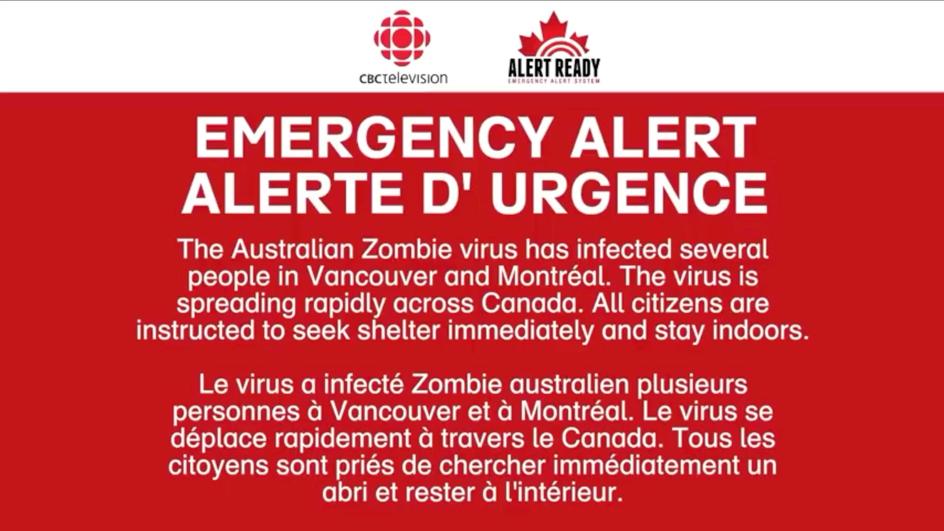 【最后的时刻】加拿大紧急广播警告