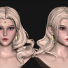 【ZBrush教程】风格化美型角色雕刻！CG角色模型制作 3d建模女性高冷欧美风小姐姐！快速制作头发技巧