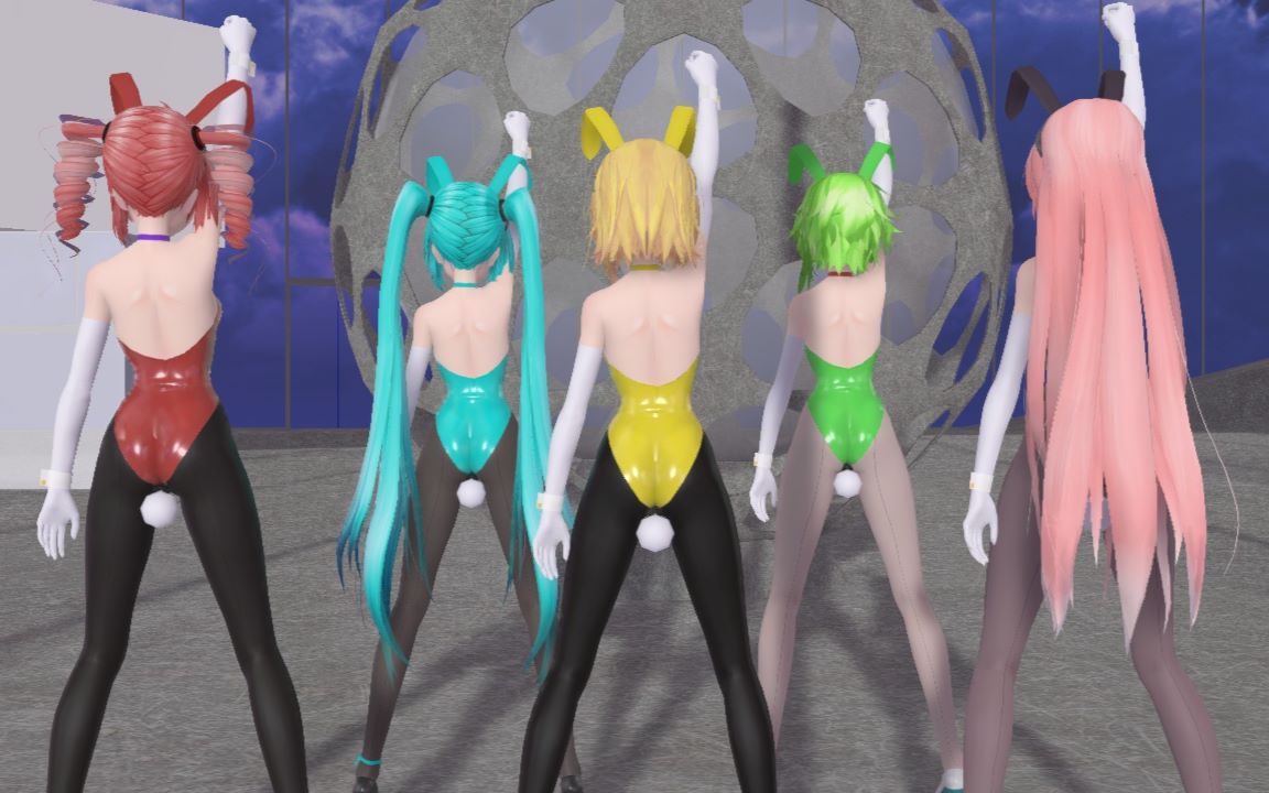 【mmd】兔女郎vocaloid组合 -『一骑当千』