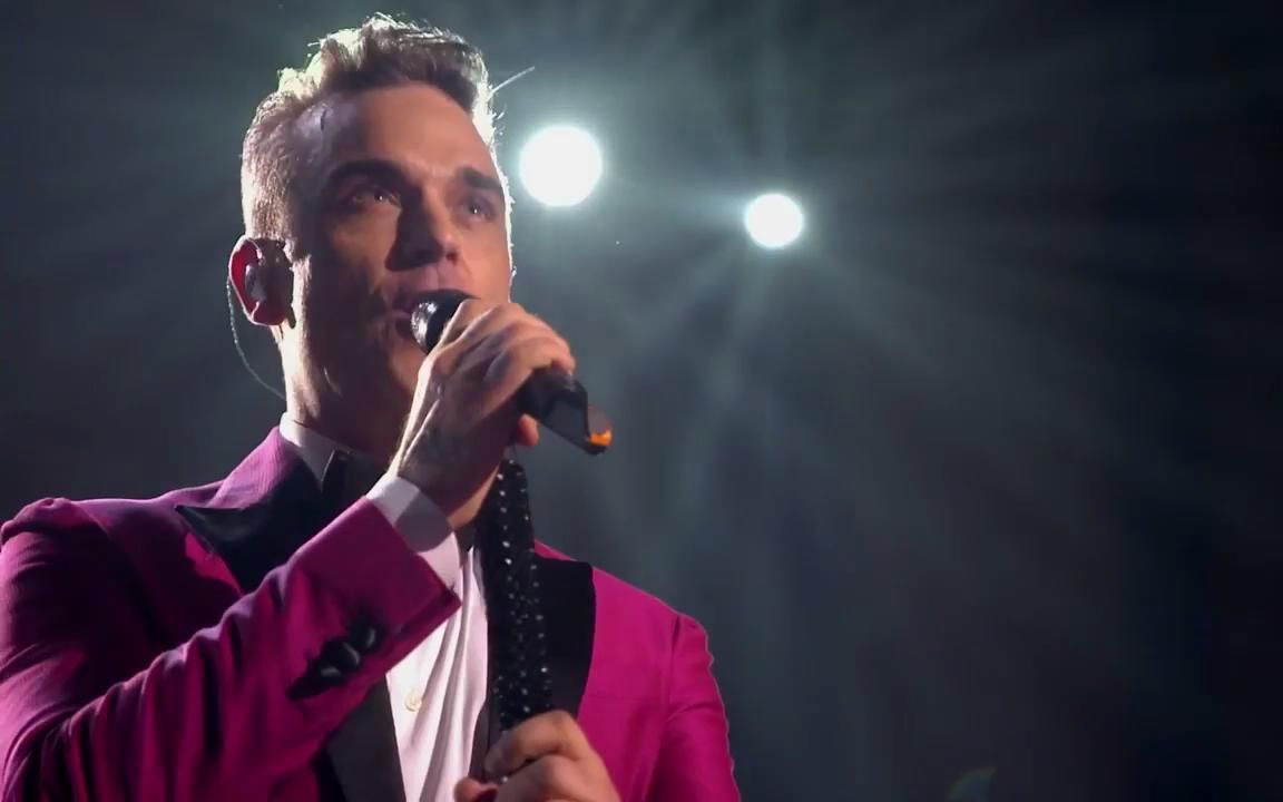 【live】robbie williams-love my life(brits icon award show)