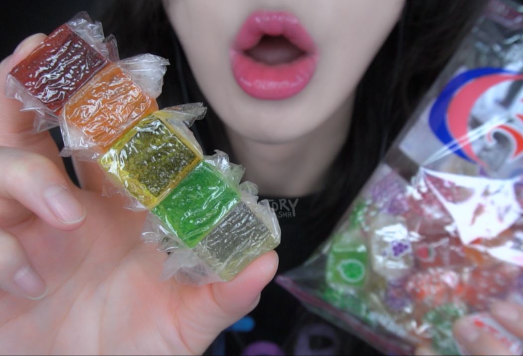 [TORYSMR] 在韩国流行的酥脆水果软糖 🍇🍍🍈