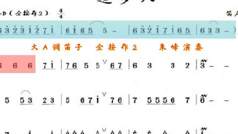 笛子练习曲谱简谱_笛子曲谱大全简谱(4)