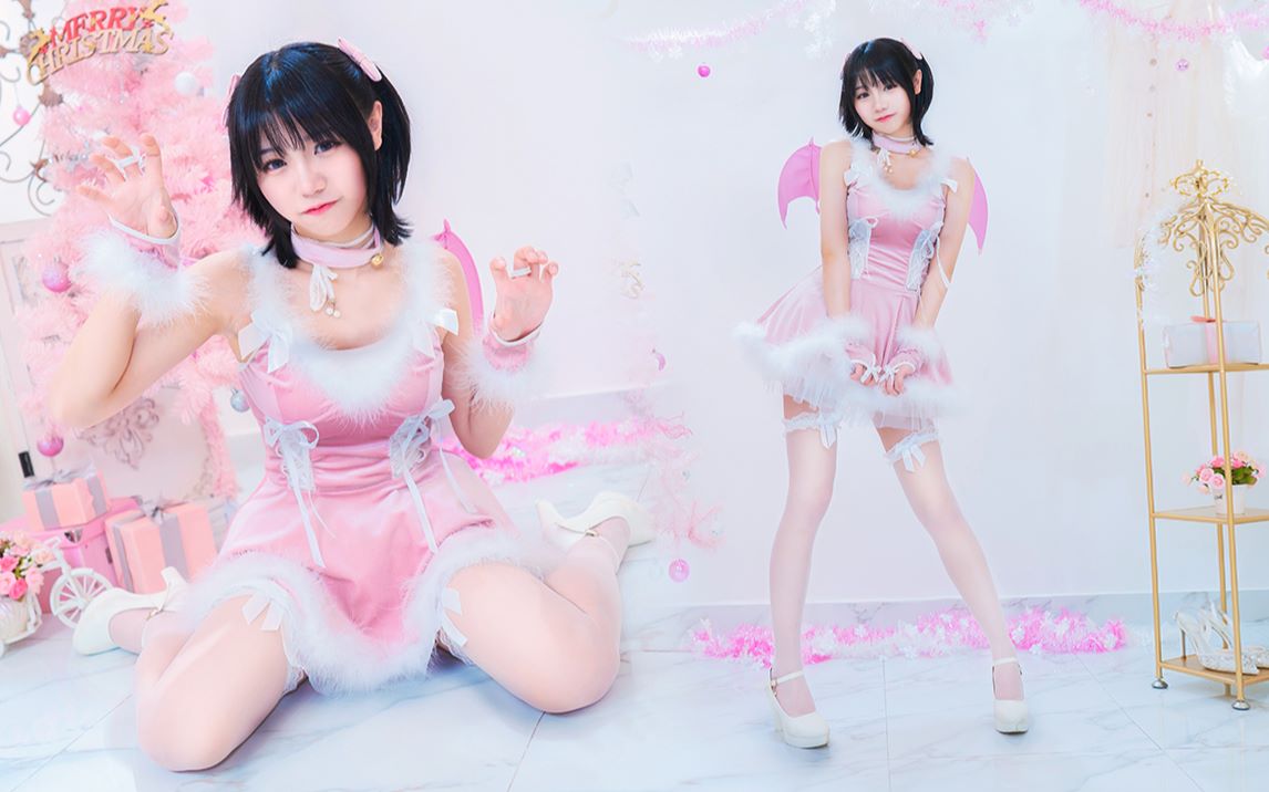 肉感粉红小恶魔❤圣诞甜美来袭