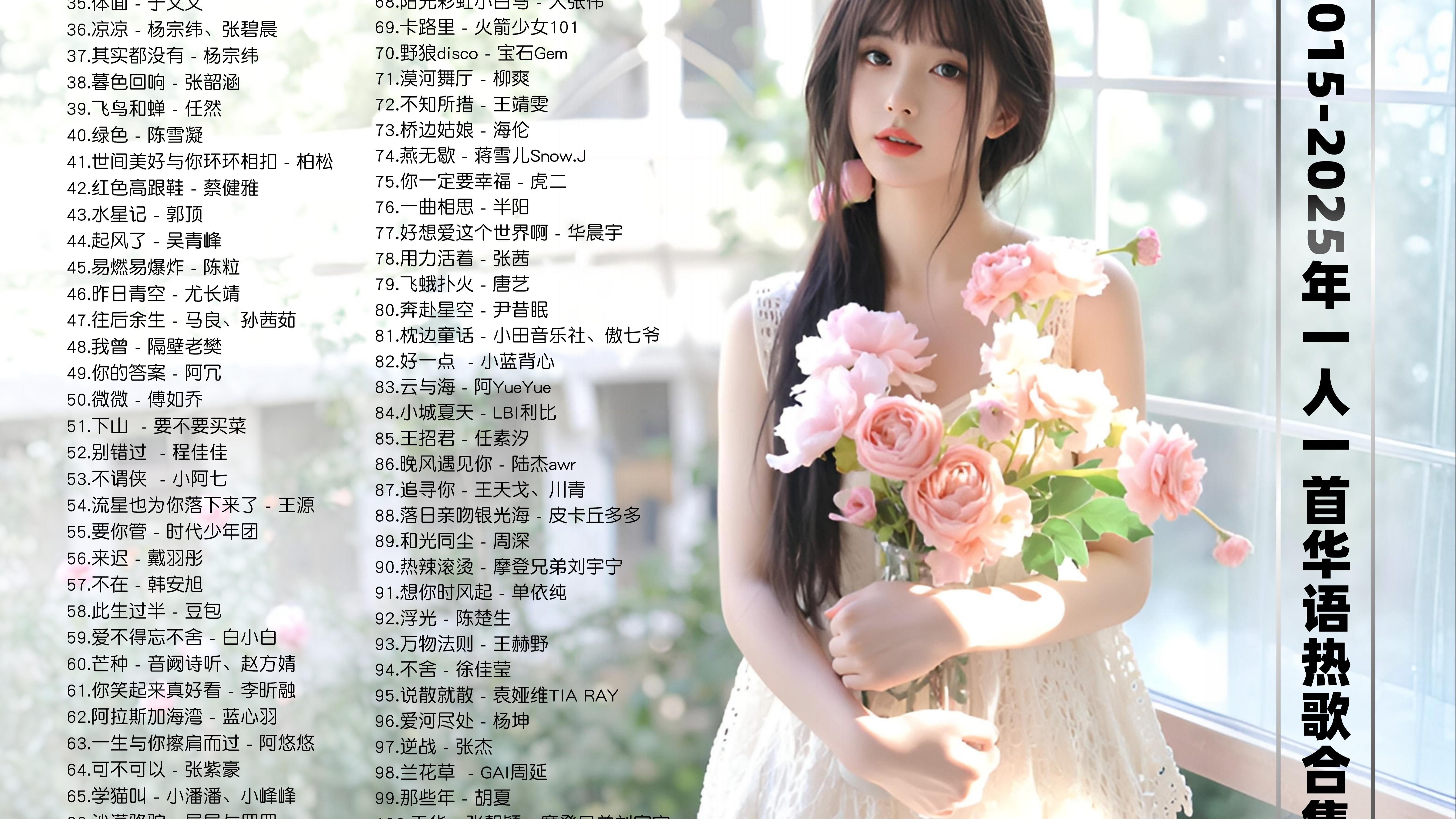 不分P【一人一首】2015-2025年100首华语热歌全收录！