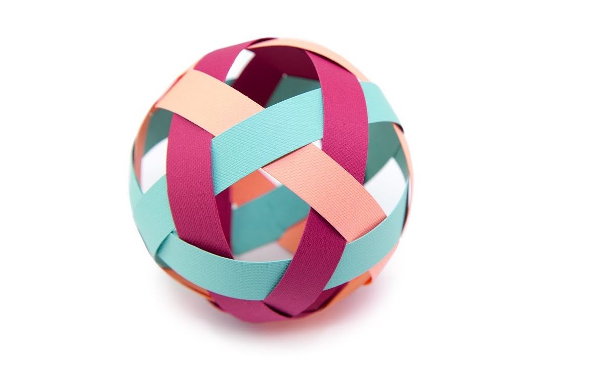 教你用纸做一个圆球,简单易学有创意,手工diy折纸视频教程