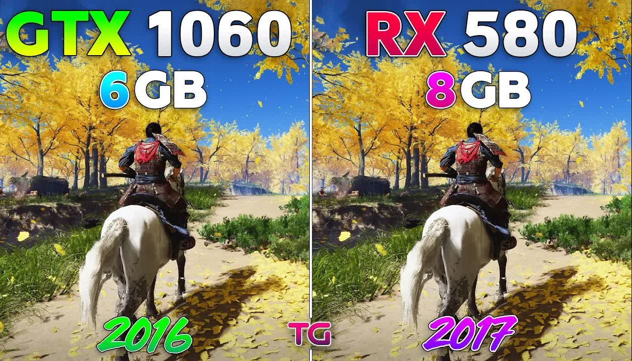 GTX 1060 vs RX 580 - 24年测试，哪个更好