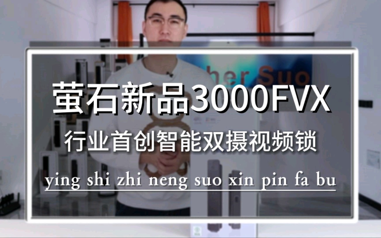 萤石3000FVX行业首创智能双摄视频智能锁