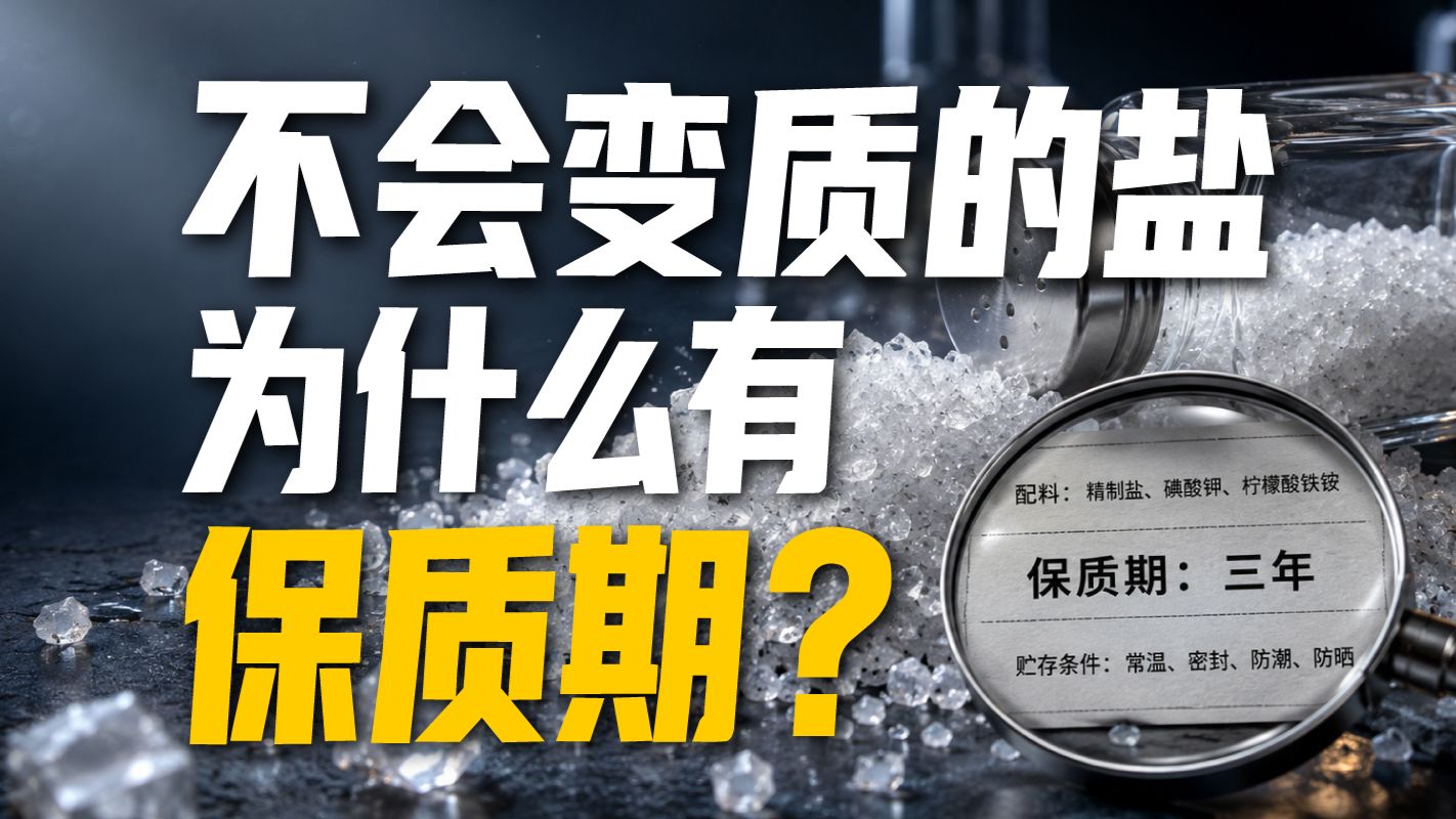 盐不会变质，为什么还要写保质期？