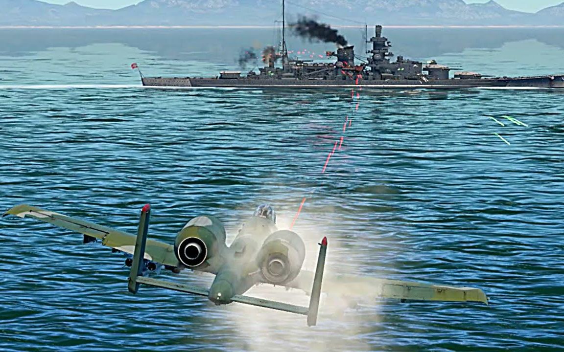 【战争雷霆】A-10 vs 战列舰沙恩霍斯特